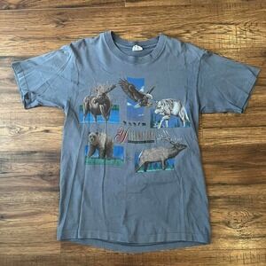 Yellowstone National Park Vintage‎ Graphic Tee 90s Streetwear Womens Medium